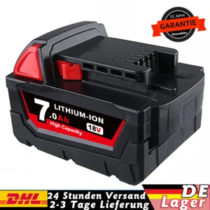 Akku 18V 7,0Ah Li-Ion M18B6 48-11-1860 48-11-1852 Black &Red Für Milwaukee M18 - Bild 1 von 11