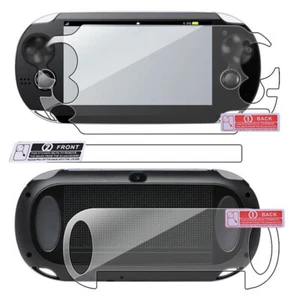 Película protectora de pantalla frontal y trasera transparente apta para juego SONY PS Vita PSV1000 - Imagen 1 de 12