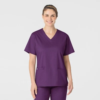 Blusa Médica Wink WonderWORK para Mujer con Cuello en V | 101 Foto 1 de 2