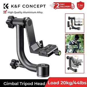 K&F Concept Professional Gimbal Head Heavy Duty Metal 360° Panoramic Tripod Head - Picture 1 of 10