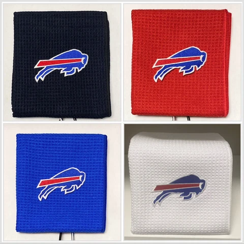 Buffalo Bills Golf Towel, 12 x 20, with carabiner Cover