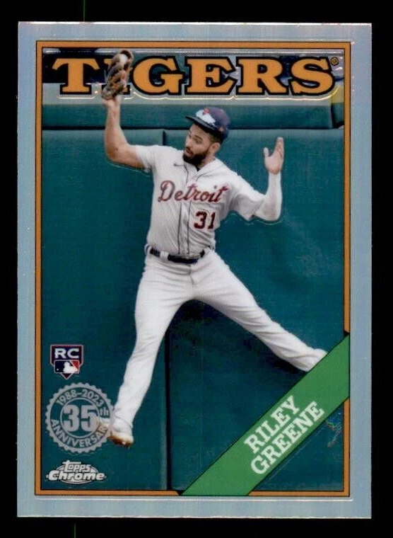 2023 Topps Chrome '88 Topps #88BC5 Riley Greene Tigers Rookie - Image 1 of 2