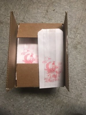 KARI-OUT (1000) Hot Dog Sausage Glassine Disposable Bags . 1 lb