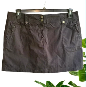 Pantalón corto New York & Company para mujer negro con bolsillos con cremallera 100 % algodón talla 18 - Imagen 1 de 7
