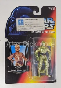 1995 Hasbro Star Wars POTF2 Japan Card C-3PO Preproduction Sign-Off Sample - Picture 1 of 3