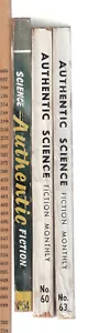 AUTHENTISCHE SCIENCE FICTION MONATLICH #54 (2/1955), #60 (8/1955) & #63 (11/1955) - Bild 1 von 10