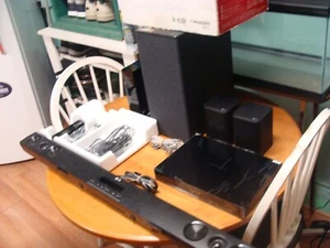lg soundbar and subwoofer with wireless rear speaker receiver and media box kit - Picture 1 of 24