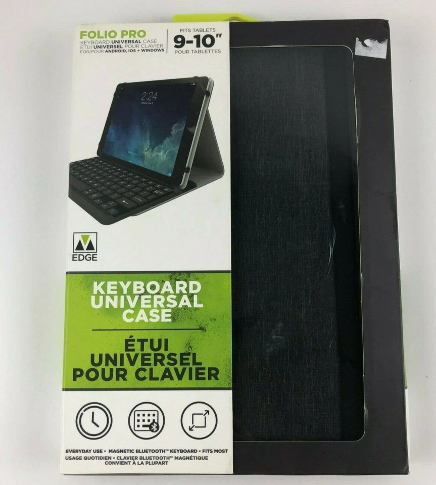 M-Edge Folio Pro | Universal Tablet Case | Keyboard | 9-10" | iPad - Image 1 of 4