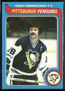 1979-80 Topps Orest Kindrachuk #218 Pittsburgh Penguins - Picture 1 of 2