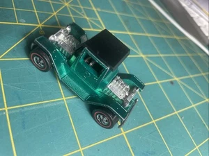 HOT WHEELS Vintage 1971  Ford Model T Runabout T-4-2 RED LINE Emerald Green/Tan - Picture 1 of 8