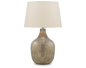 Signature Design by Ashley Casual Mari Table Lamp Gray/Gold Finish - Picture 1 of 2