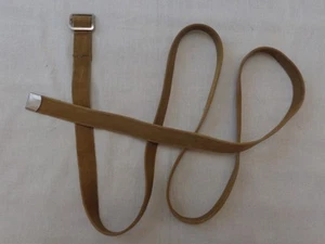 Vintage sowjetischer langer Gürtel 1960er UdSSR Überschuss russische strapazierfähige Kleidung Herren khaki - Bild 1 von 6