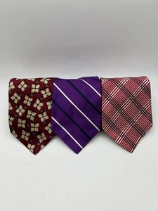 Roundtree and Yorke Men’s NWT Ties  Lot of 3 Variety Pack  100% Silk Craft - Picture 1 of 5