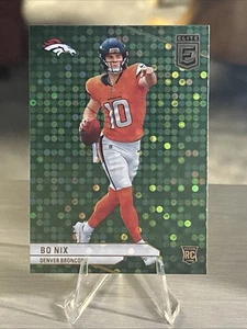 2024 Panini Donruss Elite - Rookies Bo Nix #175 Green Disco (RC) - Picture 1 of 2