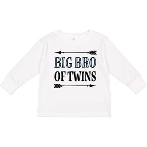 Inktastic Big Bro Of Twins Brother Toddler Long Sleeve T-Shirt Kids Childs Older - Picture 1 of 1