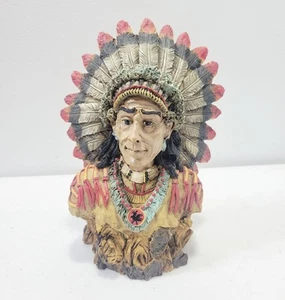 Native American Indian Bust Two Moon - Picture 1 of 6