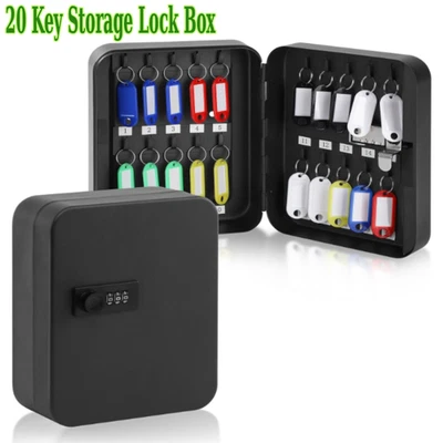 Key Cabinet Wall Mount,Locking Key Organizer,Key Storage Lock Box with Code,Key - Image 1 of 4