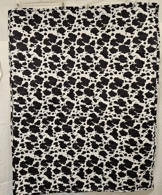 Edredón de granja hecho a mano estampado de vaca pesado algodón/franela casa de campo  Foto 1 de 4