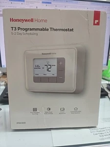 HONEYWELL RTH6360 T3 5-2 DAY PROGRAMMABLE THERMOSTAT Missing Mounting Plate - Picture 1 of 8