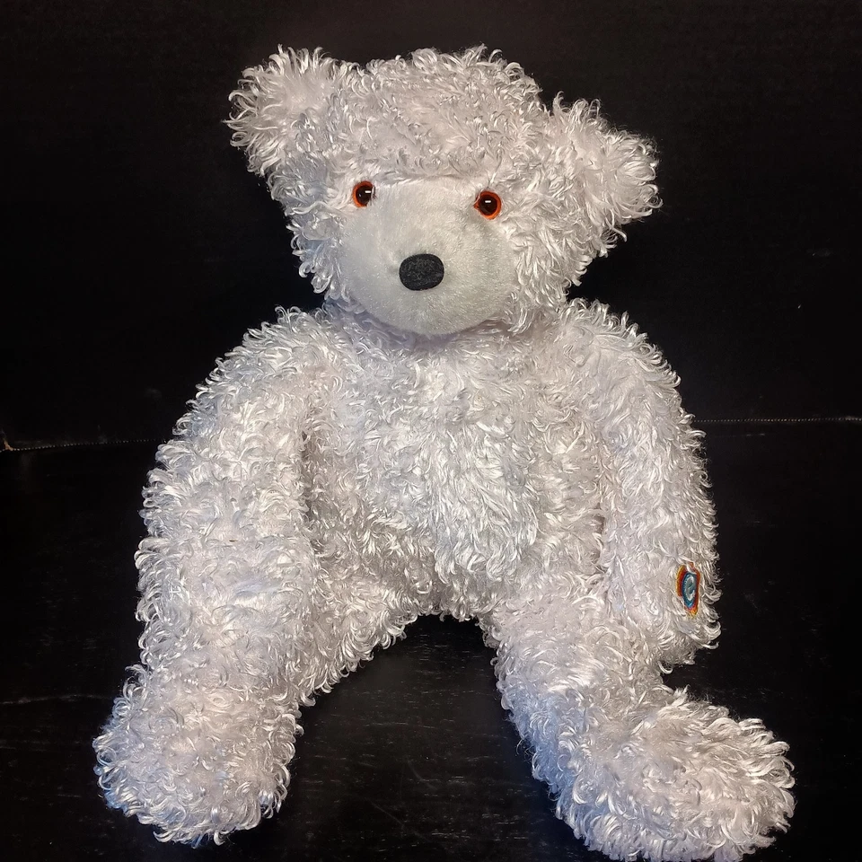 Peluche Cepia Glo E Bear Color Kinetics Blanco Rizado 15" con etiquetas no funciona  Foto 1 de 4