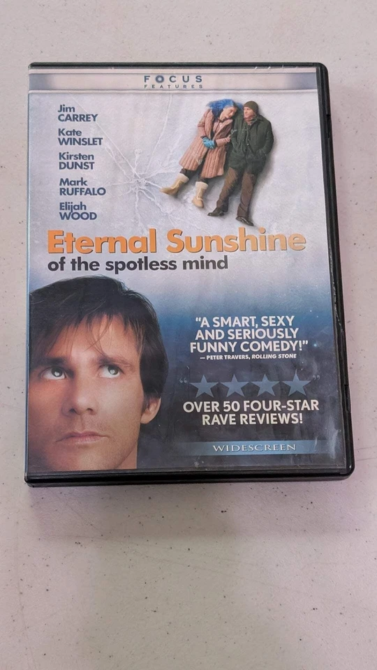 Eternal Sunshine of the Spotless Mind Jim Carrey Kate Winslet DVD Movie - Image 1 of 1