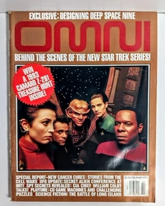 Vintage Collectible Omni Magazine Feb Mar 1993 Star Trek DS9 Cover Behind Scenes - Imagen 1 de 3