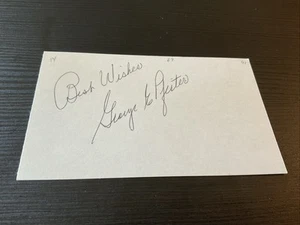 George Pfister d.1997 1941 Brooklyn Dodgers Signed Index Card - Picture 1 of 2