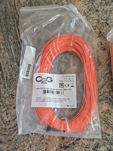 20m MTRJ-ST 62.5/125 OM1 Multimode Fiber Optic Cable C2G 33143 - Afbeelding 1 van 5
