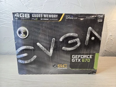 SEALED Vintage EVGA Geforce GTX 670 GDDR5 Graphics Card "SEE PHOTOS/DESCRIPTION" - Image 1 of 4