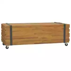 NNEVL Coffee Table 110x45x38 cm Solid Teak Wood - Picture 1 of 5