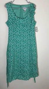 Robbie Bee Damen Sonnenkleid mit Gürtel & Tasche Größe 14 Jade/Weiß 60 $ - Bild 1 von 9