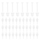  100 Pcs Clear Earrings Backs Earings Aretes Pequeos Jewelry