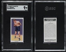 1937 Champions of 1936 Tobacco Hignett James Braddock J #12 SGC 9 MINT