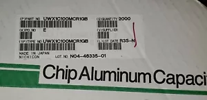 100 STCK. Nichicon PN# UWX1C100MCR1GB KAPPE ALUM elektrotisch 10UF 20 % 16V SMD - Bild 1 von 3