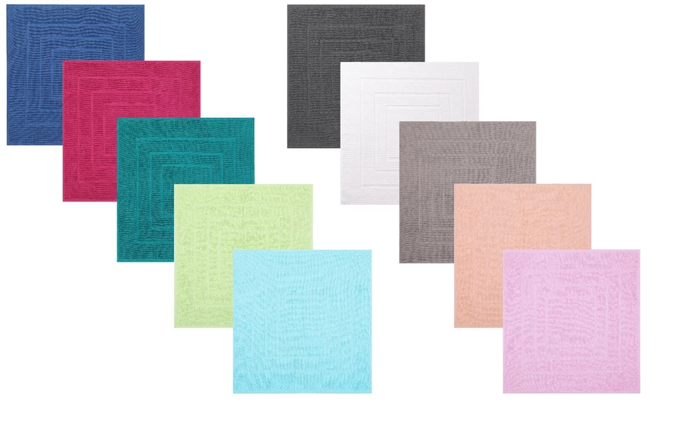 Betz Badvorleger PALERMO 100% Baumwolle Badematte Duschvorlage Größe 60x60 cm - Bild 1 von 1