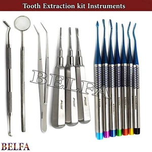 Dental Tooth Extraction Root Elevators Luxation Coupland & Cotton Forceps Lab - Picture 1 of 6