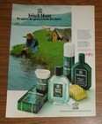 Seltene Werbung vintage SIR IRISH MOOS After Shave Balsam Lotion Deo #5 1985