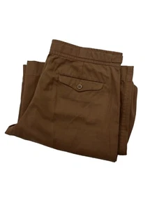 Ralph Lauren Vintage Hose weites Bein Knopfleiste braun Damengröße 6 Baumwolle " - Bild 1 von 7