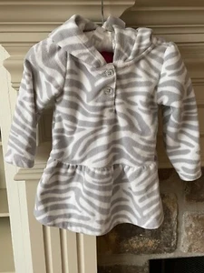 Carter's Mädchen Hoodie 18mo grau/weiß Fleecepullover - Bild 1 von 8