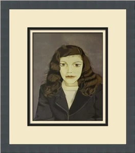 Lucian Freud Girl in a Dark Jacket Custom Framed Print - Picture 1 of 2