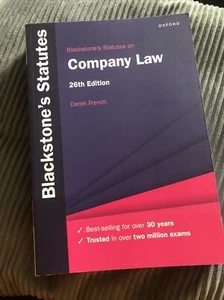 Blackstones Statutes on Company Law (Blackstones Statute Series) - Picture 1 of 1
