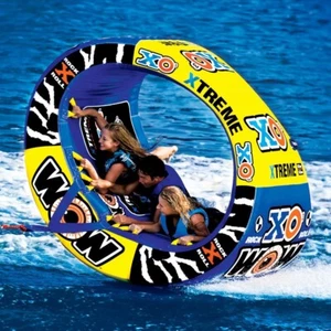 Wow Watersports XO Extreme 3 Person Inflatable Towable Water Ski Tube 12-1030 - Picture 1 of 8