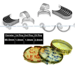 01-06 TOYOTA CAMRY SOLARA 2AZFE 2.4L PISTON RINGS SET+MAIN +ROD ENGINE BEARINGS - Picture 1 of 3