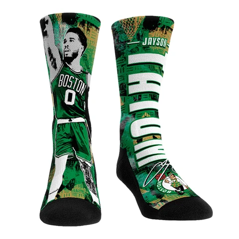 Unisex Rock Em Socks Jayson Tatum Boston Celtics Big Player Crew Socks Cover
