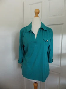 top elegante casual trabajo verde matalan 20 - Imagen 1 de 2