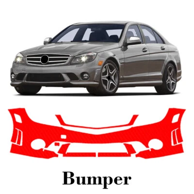 Front bumper PreCut PPF Paint Protection Film For Mercedes Benz C63 2008-2011 - Image 1 of 4