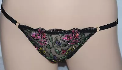 Victoria's Secret Muy Sexy Bordado Ajustable Cuerda Descarado Bikini Con Cordones L Foto 1 de 4