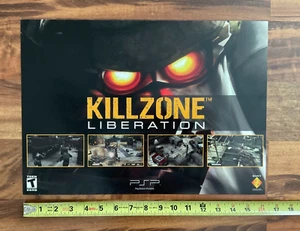 Letrero de marketing de exhibición de tienda de videojuegos Sony PSP KILLZONE LIBREATION 12"x16" - Imagen 1 de 2