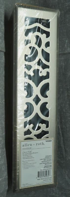 NEW Allen Roth SAVANNAH 2” X 12” Satin Nickel Floor Register Cover 4355603 - Image 1 of 4