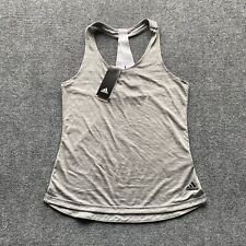 NEW Adidas Tank Womens Size Extra Small Grey Laser Active Polyester